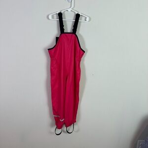 Helly Hansen Girls Toddler Pink Rain Waterproof Bibs Overalls New Size 4